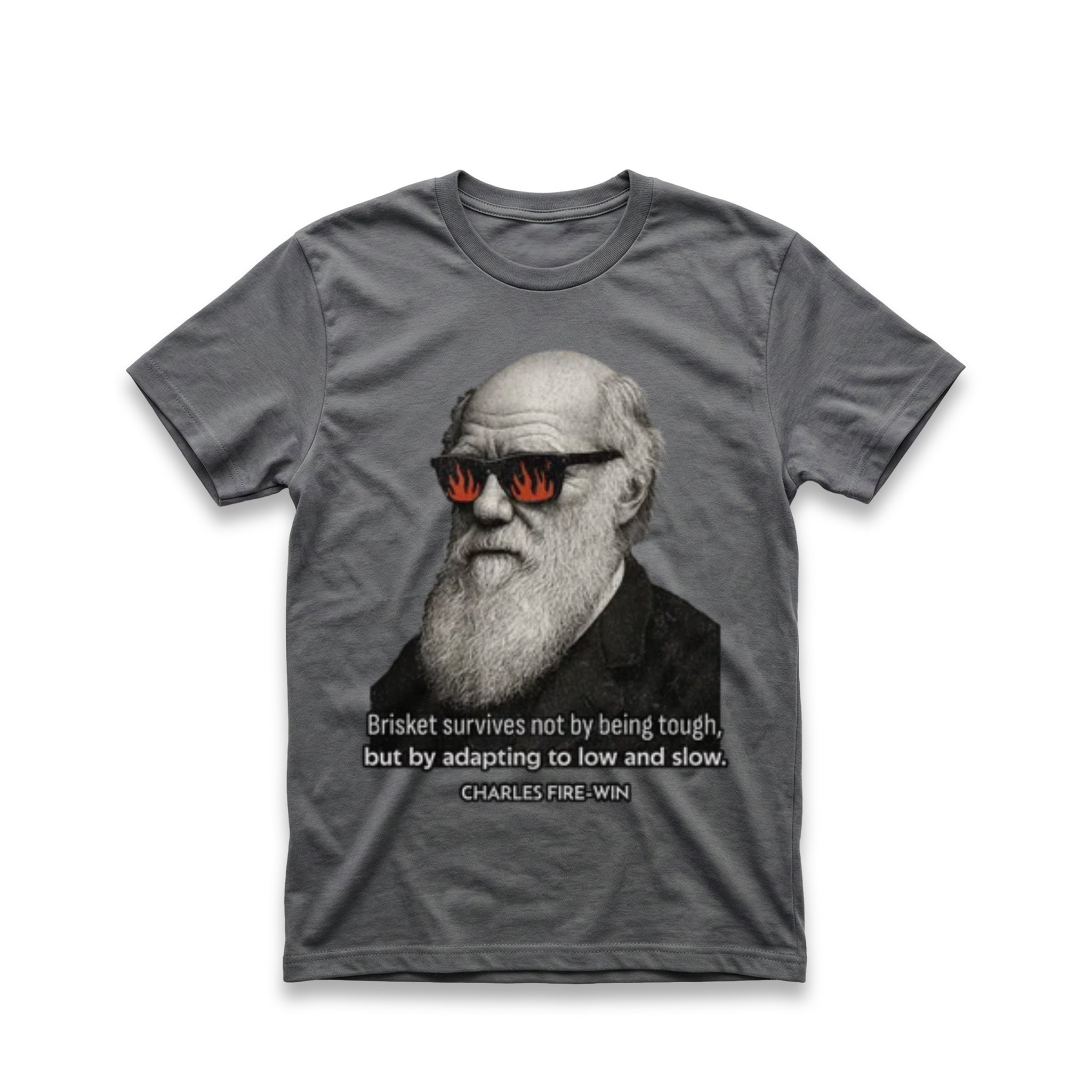 Brisket Survives Not By Being Tough but by Adapating to Low and Slow T-Shirt