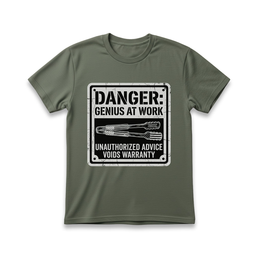 Danger: Genius At Work T-Shirt