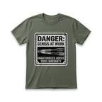 Danger: Genius At Work T-Shirt