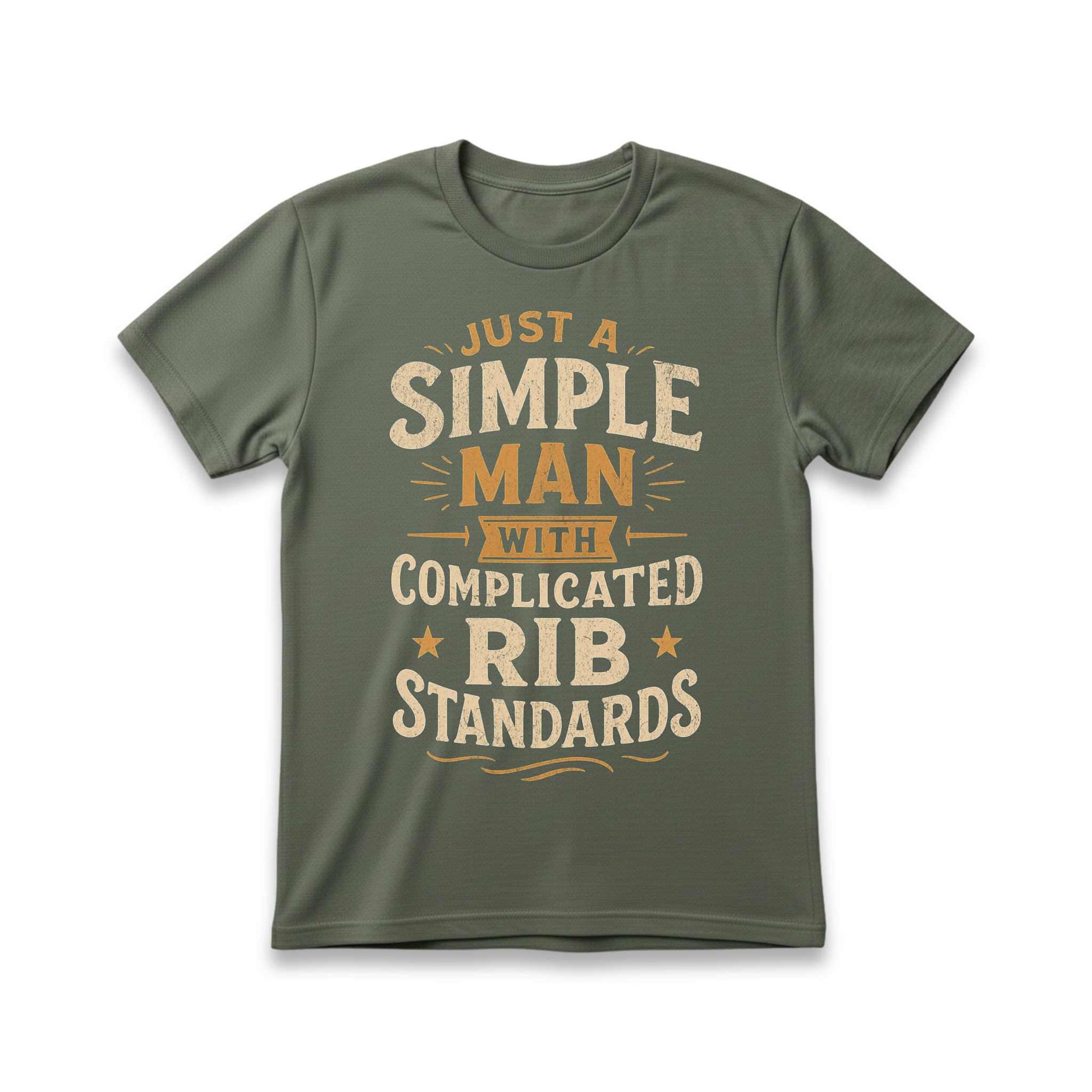 Just A Simple Man With Complicated Rib Standards T-Shirt