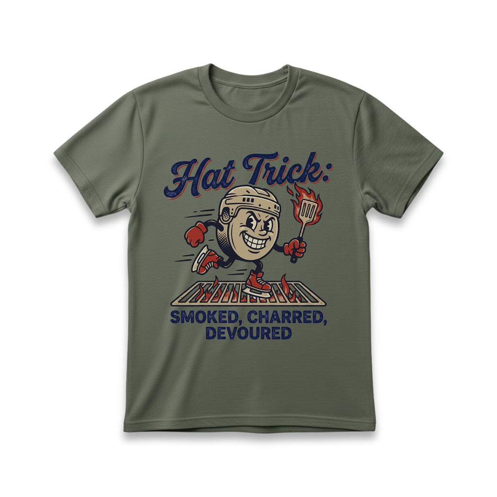 Hat Trick: Smoked, Charred, Devoured T-Shirt