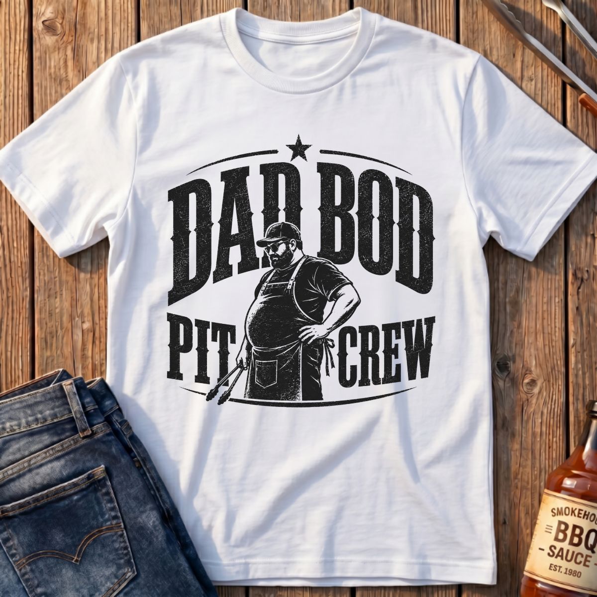 Dad Bod Pit Crew T-Shirt