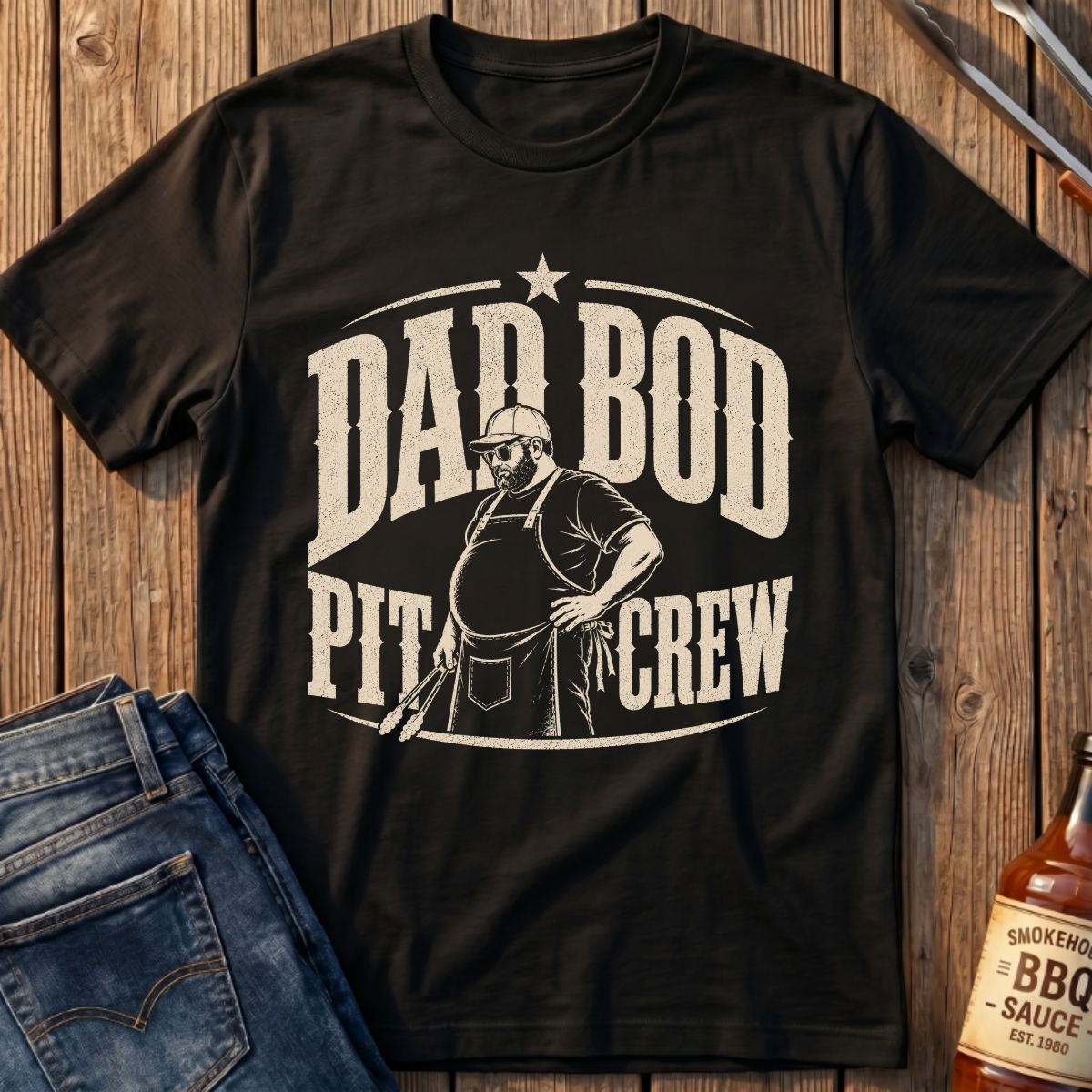 Dad Bod Pit Crew T-Shirt