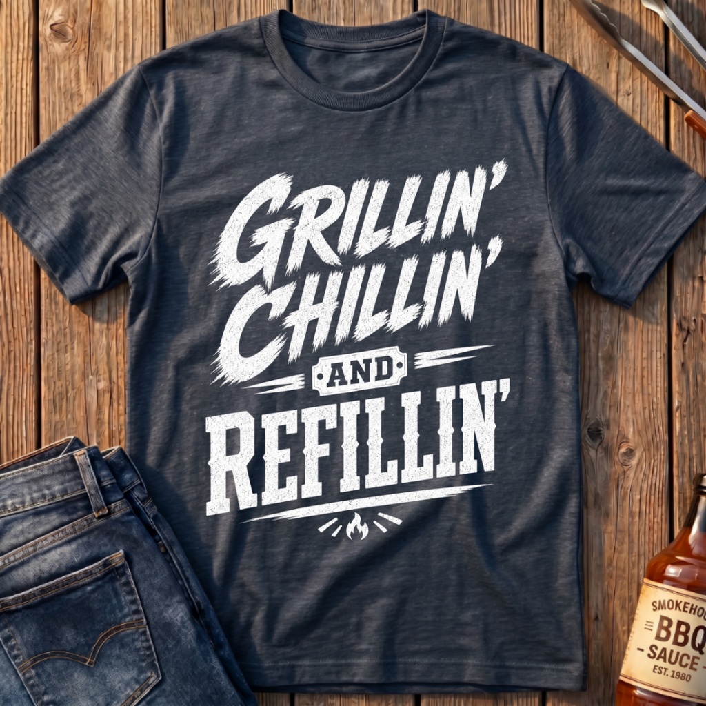 Grillin' Chillin' & Refillin' T-Shirt