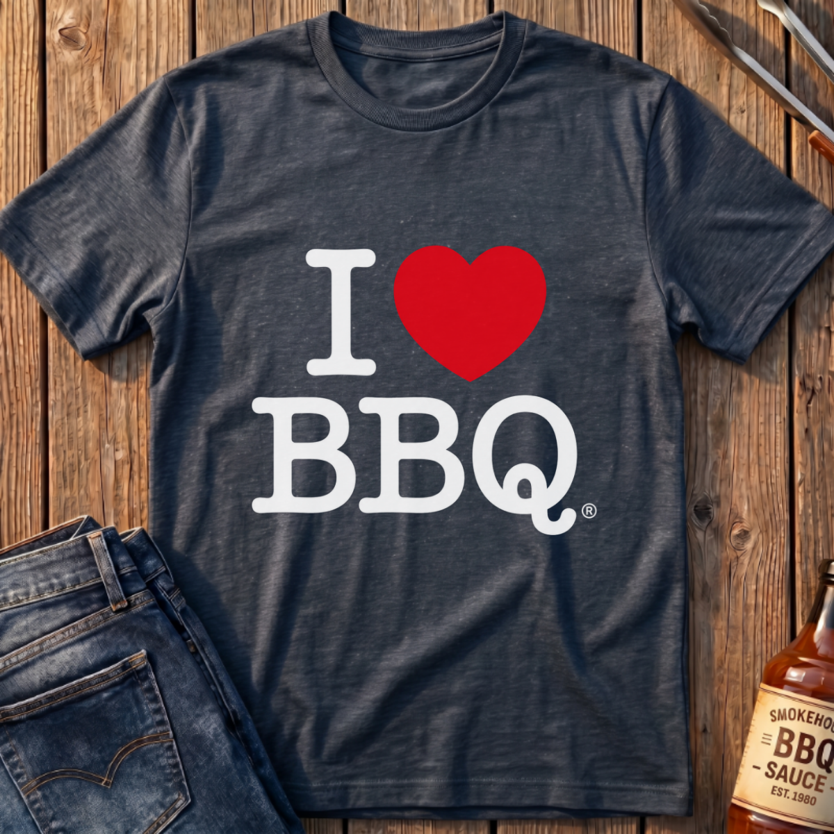 I Love BBQ T-Shirt