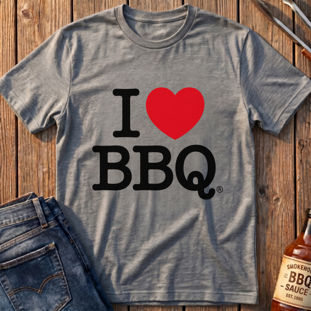 I Love BBQ T-Shirt