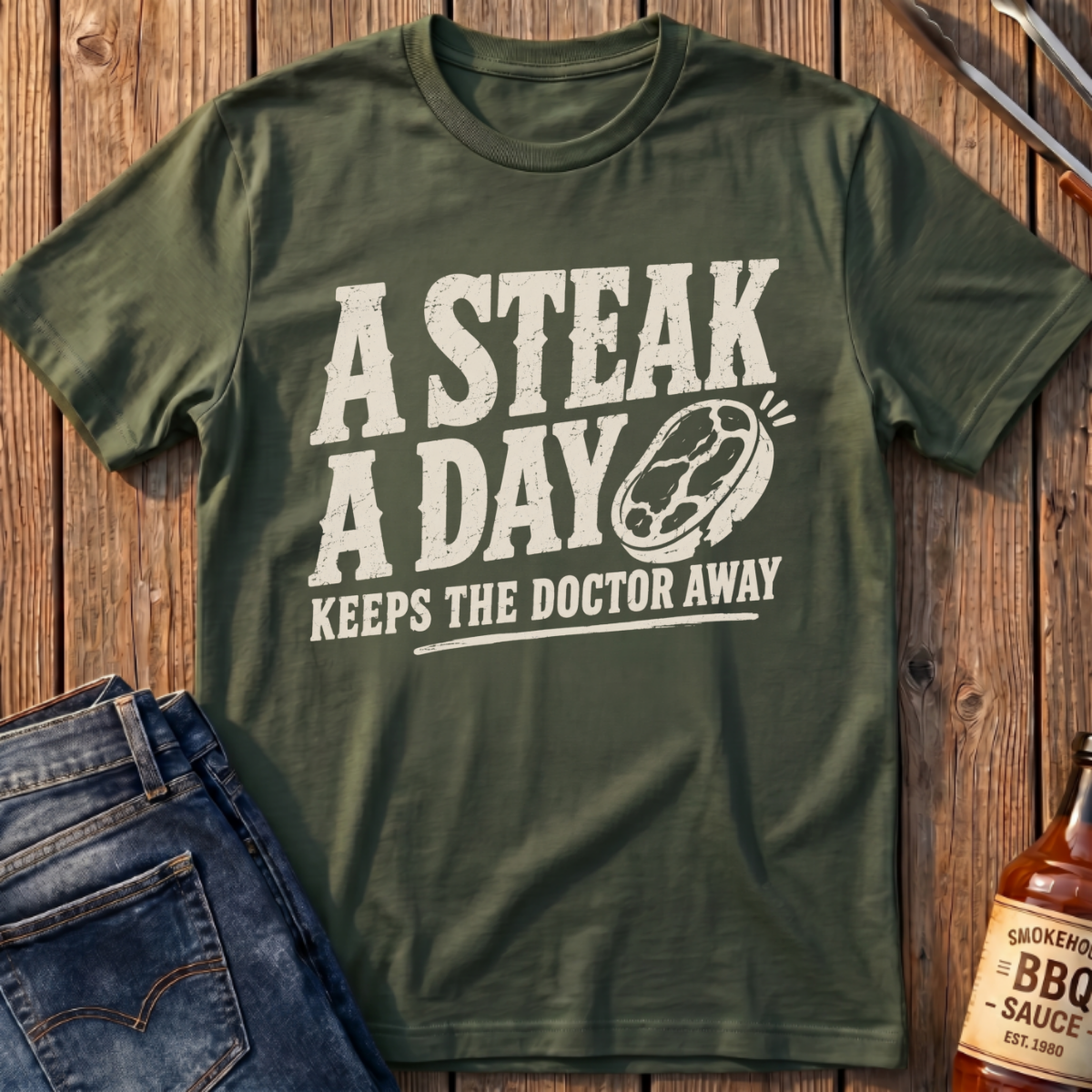 A Steak A Day T-Shirt