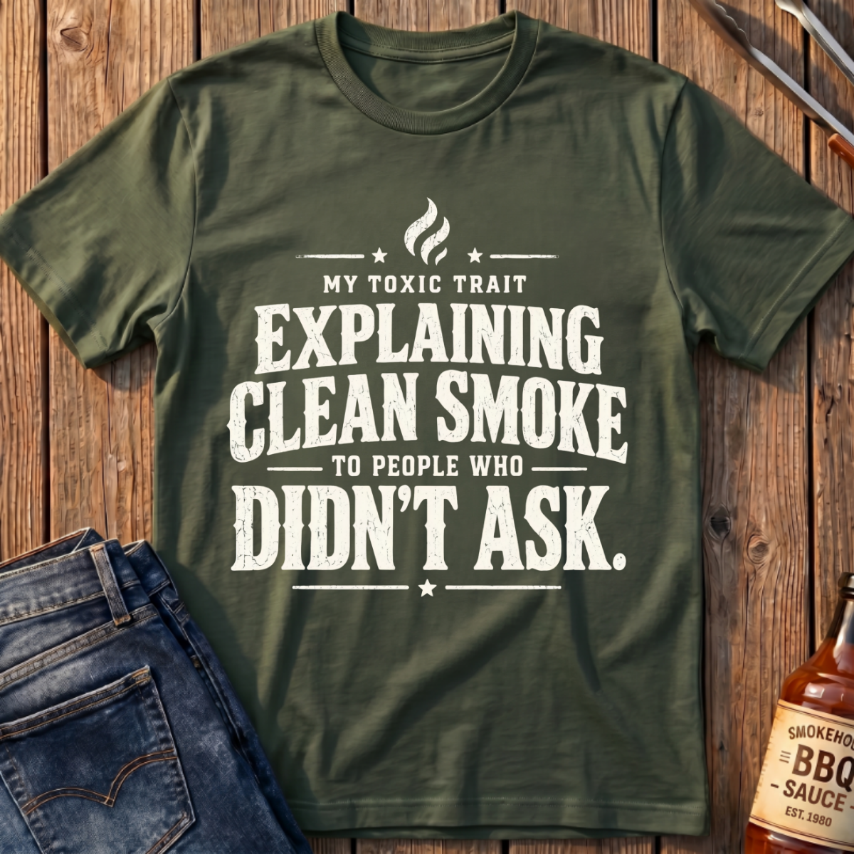 Explaining Clean Smoke T-Shirt
