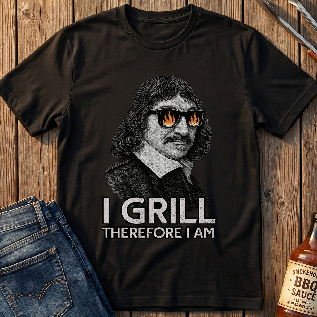 Rene Descartes BBQ T-Shirt