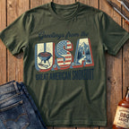 Greetings From The USA T-Shirt