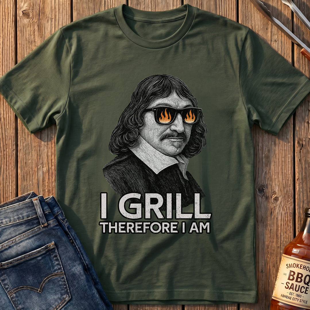 Rene Descartes BBQ T-Shirt